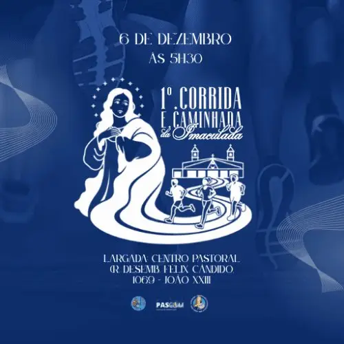 1° CORRIDA E CAMINHADA DA IMACULADA logo