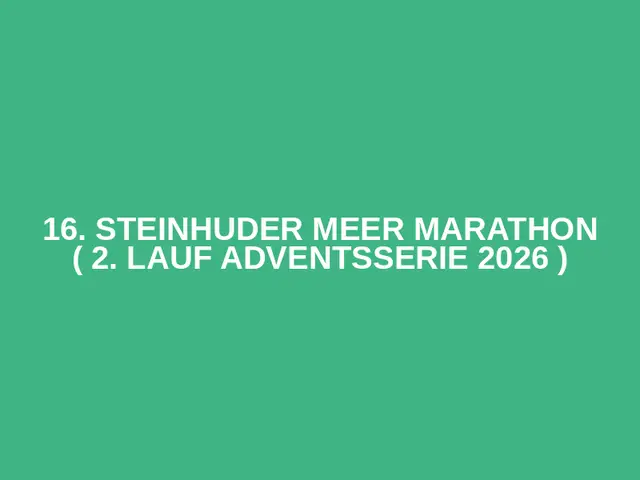 16. Steinhuder Meer Marathon 
( 2. Lauf Adventsserie 2026 ) logo