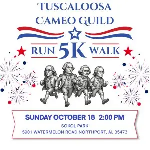 2026 Tuscaloosa Cameo Guild 5K Fun Run & Walk logo