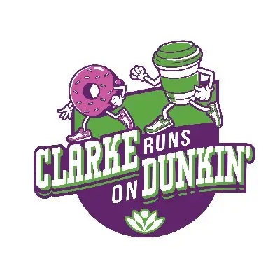 2nd Annual Clarke Runs on Dunkin' 5K logo