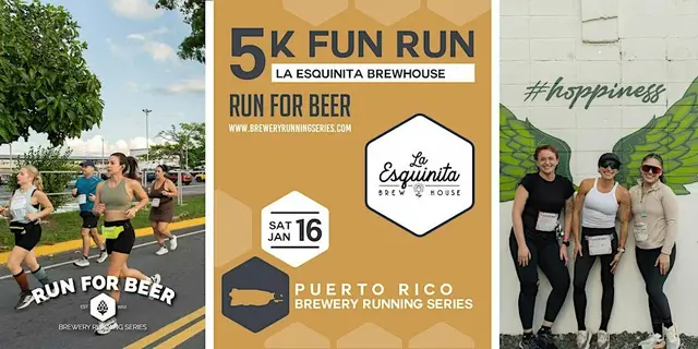 5K Beer Run x La Esquinita Brewhouse | 2027 PR Brewery Running Series logo