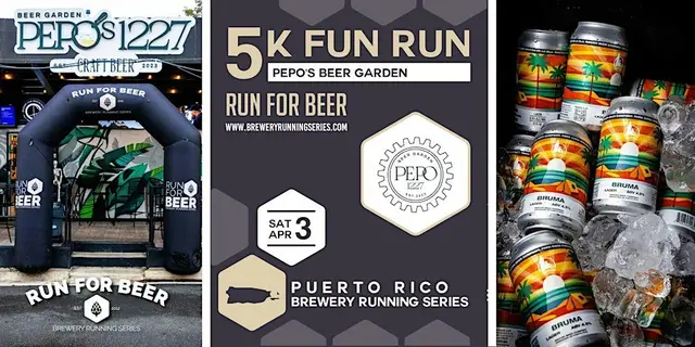 5K Beer Run x Pepo's Beer Garden | 2027 PR Brewery Running Series logo