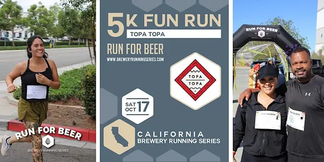 5k Fun Run at Topa Topa Brewing Co | 2026 CA Brewery Running Series logo
