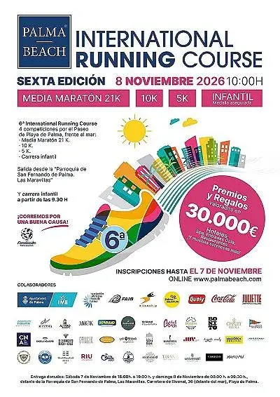 6a Palma Beach Running Course 2026 logo