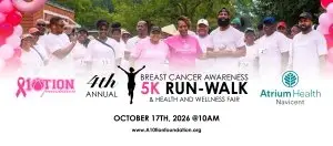 A10TION FOUNDATION 4th Annual Breast Cancer Awareness 5K Run/Walk & Health and Wellness Fair logo