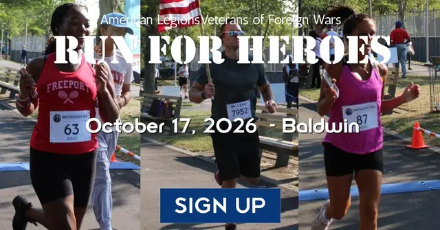 American Legions/Veterans of Foreign Wars Run for Heroes 5K Run /Walk 2026 logo