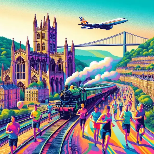 Bath & Bristol Railway Races; 50km, Marathon, 25km, Half, 10km & 2km Fun Run logo