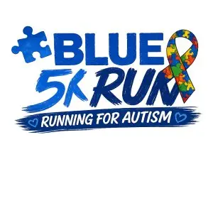 BLUE 5K RUN logo