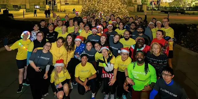 Christmas Lights & City Nights with runWestin logo