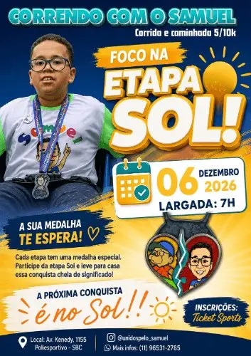 CORRIDA E CAMINHADA CORRENDO COM O SAMUEL - ETAPA SOL logo
