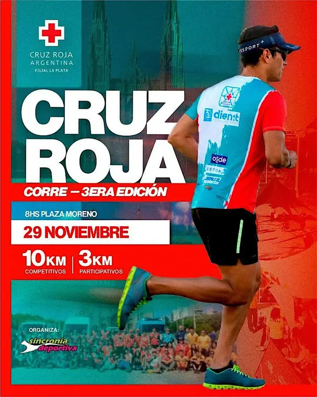 CRUZ ROJA CORRE 2026  - 10K / 3K - Plaza Moreno -  La Plata logo