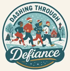 Dashing through Defiance - 1 mile | 5k | 10k logo