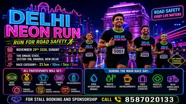 DELHI NEON RUN logo