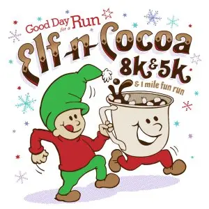 Elf 'N' Cocoa 8K/5K & 1 Mile Fun Run logo