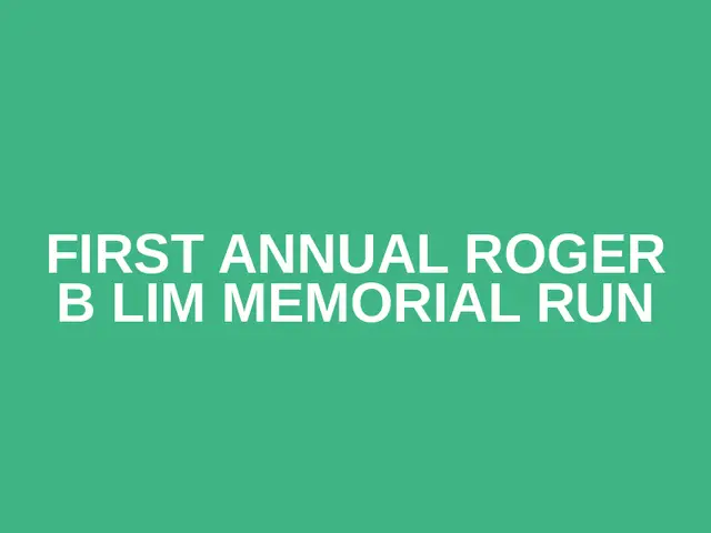 First Annual Roger B Lim Memorial Run logo