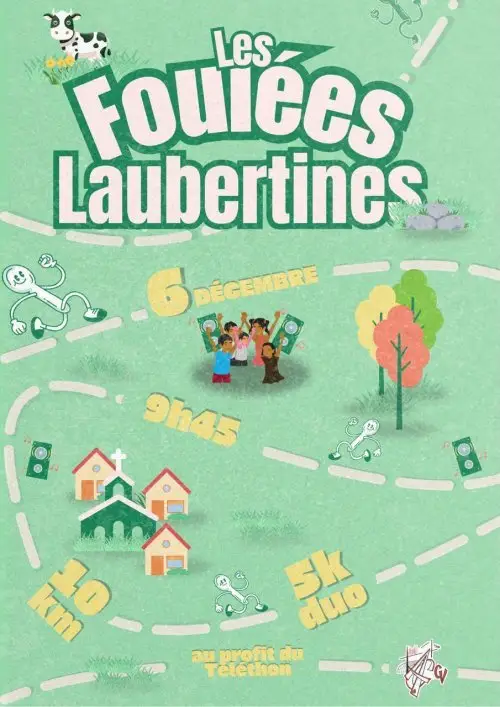 Foulées Laubertines pour le Téléthon logo
