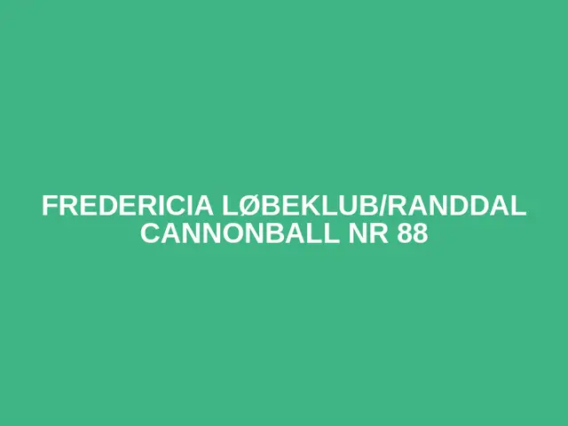 Fredericia løbeklub/Randdal Cannonball nr 88 logo