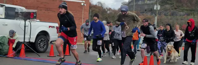 Gobble Wobble Half Marathon and 5k logo