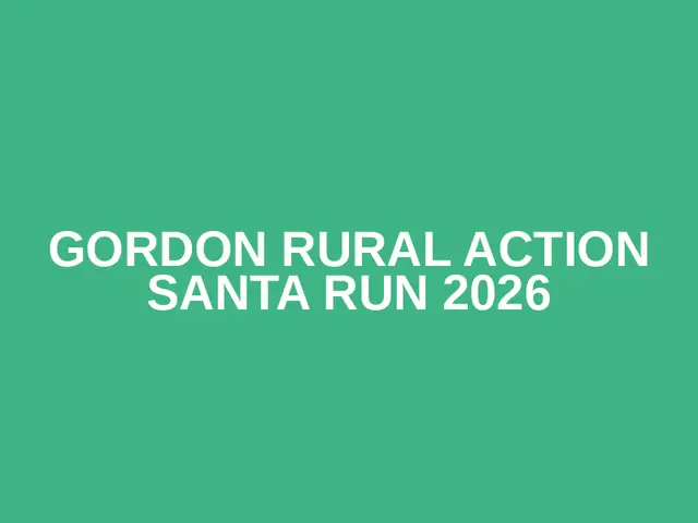Gordon Rural Action Santa Run 2026 logo