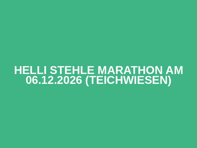 Helli Stehle Marathon am 06.12.2026 (Teichwiesen) logo