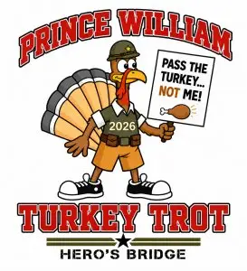 Hero's Bridge Prince William 5K Turkey Trot & Mashed Potato Mile logo