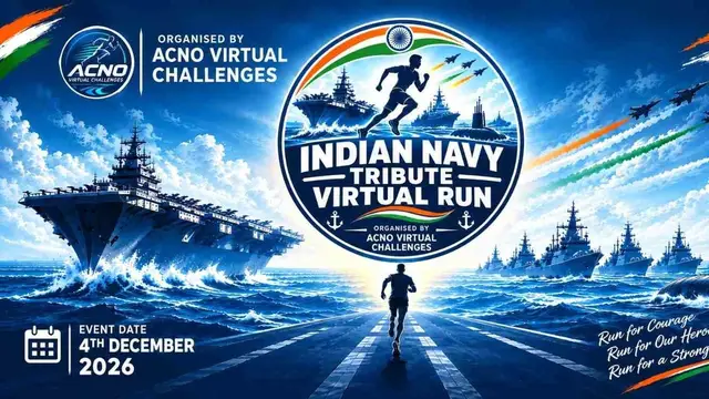 INDIAN NAVY TRIBUTE VIRTUAL RUN 2026 logo