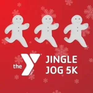 Ithaca YMCA Jingle Jog and Family Fun Mile logo