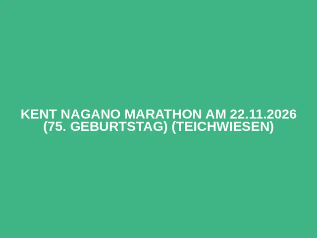 Kent Nagano Marathon am 22.11.2026 (75. Geburtstag) (Teichwiesen) logo
