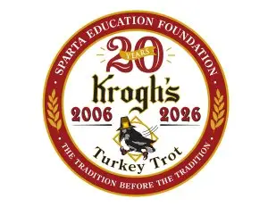 The Sparta Education Foundation Turkey Trot, presented by Krogh's logo