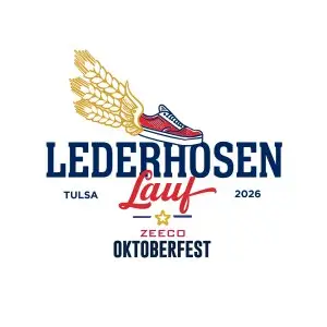 Lederhosen Lauf at Zeeco Oktoberfest Tulsa logo