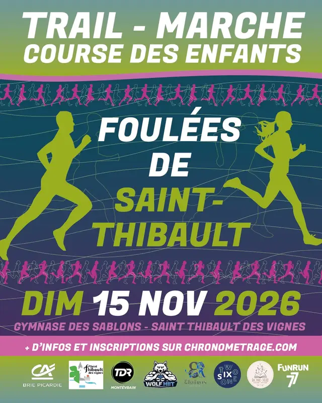 Les foulées de Saint-Thibault-des-vignes 2026 logo