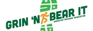Grin 'N Bear It: Brewster 5K logo