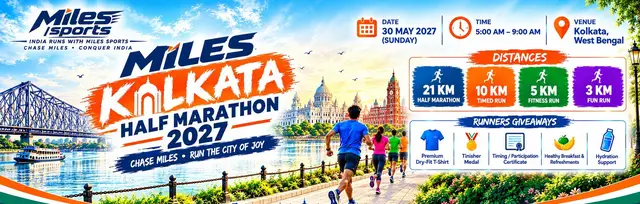 Miles Kolkata Half Marathon 2027 logo