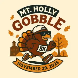 Mount Holly Gobble 5K / 1 Mile Fun Run logo