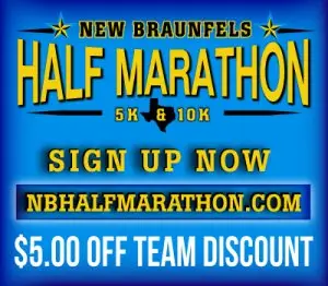New Braunfels Marathon & Half, 10K-5k logo