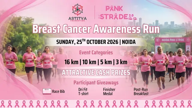 Pinkstride 2.0 - Breast Cancer Awareness Run logo