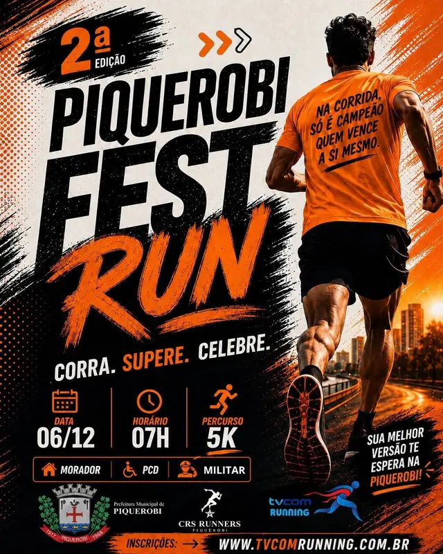 PIQUEROBI FEST RUN 2ª EDIÇÃO logo