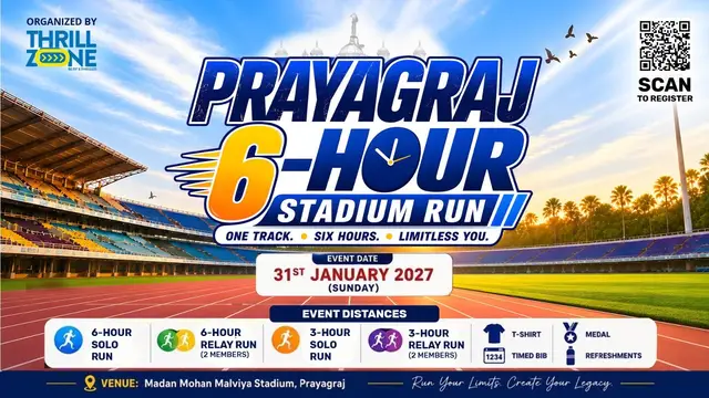 Prayagraj 6-Hour Stadium Run 2027 logo