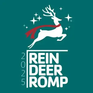 Reindeer Romp 5K and 1 Mile Fun Run logo