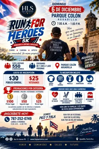 Run for the Heroes 5k logo