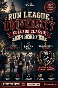 Run League University: College Classic 5K & 10K logo