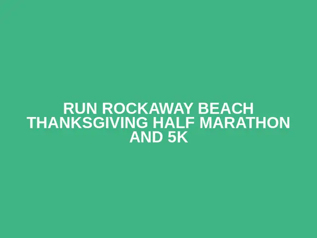 RUN ROCKAWAY BEACH THANKSGIVING HALF MARATHON AND 5K logo