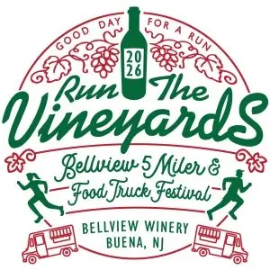 Run the Vineyards 5 Miler and Food Truck Festival at Bellview Winery logo