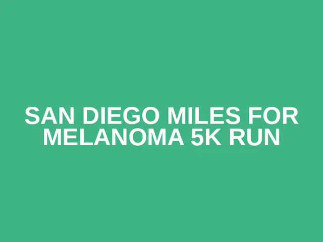 San Diego Miles for Melanoma 5k Run logo