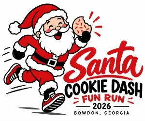 Santa Cookie Dash Fun Run logo