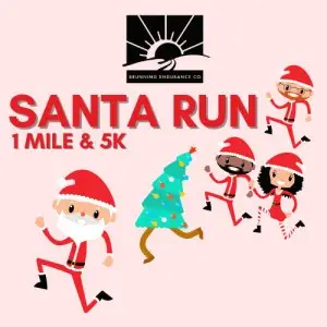 Santa Run 1 mile and 5k logo