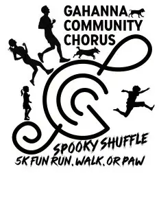 Spooky Shuffle 5K, Fun Run, Walk, and Paw logo