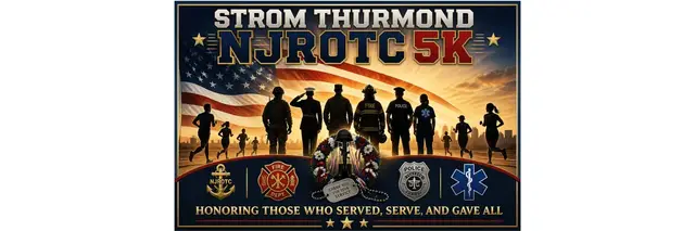 STROM THURMOND NJROTC HERO RUN logo