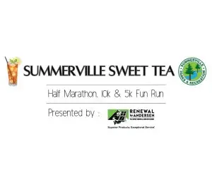 Summerville Sweet Tea Half Marathon, 10K, and 5K logo