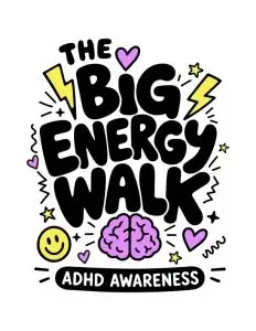 The Big Energy Walk ⚡️ Long Island's 1st ADHD Awareness 5K Walk/Run logo